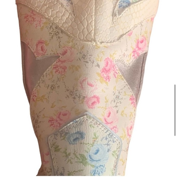 Western Boots NEW DOLCE VITA NEW Loral Womens Short Pastel Floral Cowboy Boots 6 - Picture 5 of 7